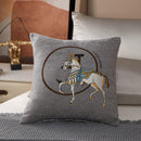 Capa de almofada 45x45 cm para sofá, decorativa de luxo da Angel & Home, com design elegante e detalhes sofisticados.