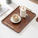 Bandeja de madeira em bambu com alça da Angel & Home, acabamento premium para servir e decorar com elegância.