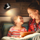 Conjunto de 2 Arandelas de parede LED redondas internas e externas da Angel & Home, iluminação moderna para ambientes internos e externos.