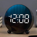 Relógio Digital de Mesa Despertador LED Redondo