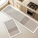 Tapete para cozinha antiderrapante e absorvente na cor bege, marca Angel & Home, ideal para área de preparo de alimentos.