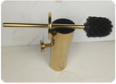 Porta escova de banheiro em aço inoxidável escovado da Angel & Home, com suporte para escova de dentes.