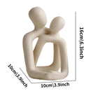 Escultura Decorativa Casal Abraço Romântico   Estátua Amor para Quarto e Decoração Interior - Angel & Home