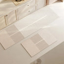 Tapete para cozinha antiderrapante e absorvente da Angel & Home, bege neutro, ideal para áreas de preparo e limpeza.