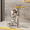 Escultura Decorativa com Bandeja Urso Geométrico - Decoração - Angel & Home