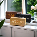 Relógio digital de mesa Angel & Home com display LED, despertador decorativo e design moderno para ambientes internos