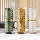 Porta-escova de dentes de banheiro Angel & Home com tampa, design luxuoso e moderno para organização de higiene pessoal.