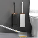 Escova sanitária de silicone Angel & Home com suporte, design moderno e resistente para higiene eficiente.
