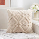 Capa de almofada de tricô decorativa de luxo da Angel & Home, ideal para sofá com textura aconchegante e elegante