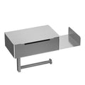 Suporte de parede para papel higiênico Angel & Home com gaveta para banheiro, em acabamento moderno e funcional