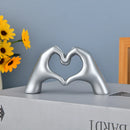 Escultura Decorativa Abstrata Mão Love - Decoração - Angel & Home