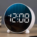 Relógio Digital de Mesa Despertador LED Redondo