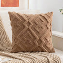 Capa de almofada de tricô para sofá decorativa de luxo da Angel & Home, com detalhes texturizados e acabamento elegante.