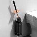 Escova sanitária de silicone com suporte da Angel & Home, destacando o design resistente e fácil de usar.