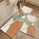 Kit 2 Tapete para Cozinha Antiderrapante Absorvente - Verde Terracota