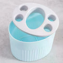 Organizador de escova de dentes e pasta de plástico, estilo simples e moderno, para acessórios de banheiro, marca Angel & Home.