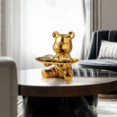 Escultura Decorativa com Bandeja Urso Geométrico - Decoração - Angel & Home