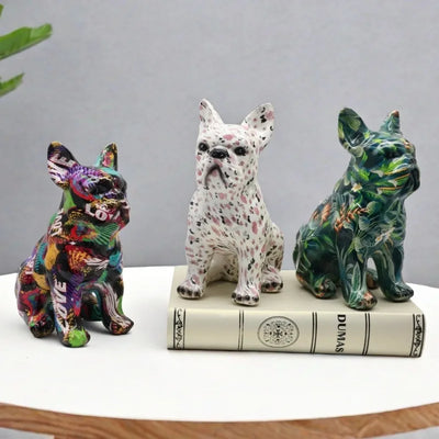 Escultura Bulldog Abstrato