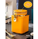 Pote hermético Angel & Home de 1,1L com válvula, recipiente de vidro com tampa de plástico para armazenamento de alimentos.