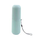 Porta-escova de dentes Angel & Home com tampa para viagem, ideal para armazenamento no banheiro e transporte seguro.