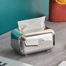 Caixa de papel de luxo dourada para guardanapos, organizador de papel, decorativo para mesa e cozinha, marca Angel & Home
