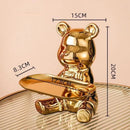 Escultura Decorativa com Bandeja Urso Geométrico - Decoração - Angel & Home