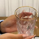 Jogo De 6 Copos Altos Borda Dourada 340ml Diamond Class Home