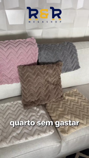 Capas Almofadas Decorativas 45X45cm Aveludada Pelúcia com Zíper para Quarto Sala Cama Sofá
