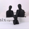 Estátua decorativa/ decoração para casa/ presentes/escultura moderna/abstrata/nórdico/gesso/familia/mae/pai/filho.