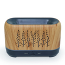 Difusor Umidificador Aromatizador NA COR MADEIRA com Simulador de Chamas Lareira LED - Transforme Seu Espaço com Ambiente Aconchegante e Relaxante
