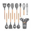 Utensílios de Silicone com Cabo de Madeira – Cozinha Sem Complicação e Sem Bagunça - Angel & Home