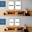 Quadro Decorativo Abstrato Reflexo do Outono 2 Telas Díptico Sala Quarto Escritório Decoração