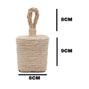 Peso Porta Quadrado Corda Sisal Total Cimento Concreto 1kg