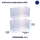 Kit Organizador Multiuso Plasútil – Guarda e Conserva para Geladeira, Despensa e Cozinha - Angel & Home