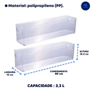 Kit Organizador Multiuso Plasútil – Guarda e Conserva para Geladeira, Despensa e Cozinha - Angel & Home