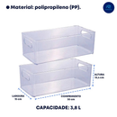 Kit Organizador Multiuso Plasútil – Guarda e Conserva para Geladeira, Despensa e Cozinha - Angel & Home