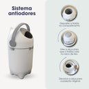 Lixeira ant odor para fraldas de bebê Angel & Home, sistema de lixo mágico, antibacteriana e antiviral, com design prático.