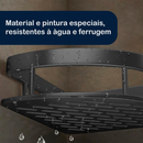 Kit Suporte de Canto Porta Shampoo Prateleira Para Banheiro Cantoneira Organizador com Adesivo