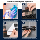 Kit Suporte de Canto Porta Shampoo Prateleira Para Banheiro Cantoneira Organizador com Adesivo