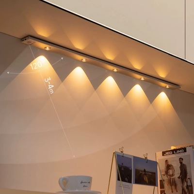 Luminária LED Sem Fio com Sensor de Movimento– luminação Prática e Aconchegante para Cozinhas e Guarda-Roupas