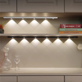 Luzes De Armário LED Ultra-Finas Sem Fio Magnéticas Multi-Funcionais Ajustáveis De 3 Cores Sensor Lâmpada-F9