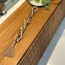 Colar de Mesa Decorativo em madeira Barroco grosso madeira decoração sala rack aparador 6 camadas