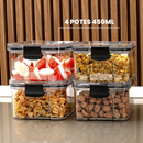 Kit de Potes Herméticos Porta-Mantimentos – Despensa Organizada e Alimentos Mais Frescos no Dia a Dia - Angel & Home