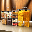 Monte seu Kit Pote Hermético Porta Mantimentos Organizadores de Cozinha Dispensa Armário Alimentos