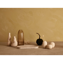 Conj Trio Kit Vasos Decorativos Em Cerâmica Bege Enfeite Sala Jantar Centro Mesa Boho Chic Plantas
