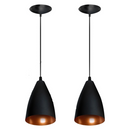 Kit 3 Vegas Pendentes Lustre Estilo Arandela Modelo Bala preto/cobre Envio imediato Casa e Decoração