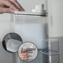 Kit Dispenser Organizador de Lavanderia 2,3 + 1,5 L Acrílico AMACIANTE SABÃO EM PÓ SABONETE LÍQUIDO