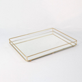 Bandeja Decorativa Espelhada com Base em Metal  – Organização e Sofisticação - Angel & Home
