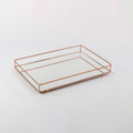 Bandeja Decorativa Espelhada com Base em Metal  – Organização e Sofisticação - Angel & Home