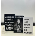 Conjunto de caixas de livro decorativas Angel & Home para organização elegante de livros e objetos na casa